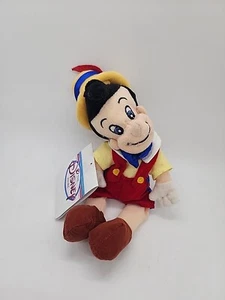 Disney Store Pinocchio Mini Bean Bag 9" Plush Toy NWT Vintage - Picture 1 of 2