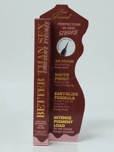 Eyeliner liquido Too Faced CHOCOLATE Better Than Sex Easy Glide 24 ore marrone - Foto 1 di 3