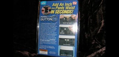 AS SEEN ON TV PERFECT FIT BUTTON "NO SEWING" ADD INCH TO PANTS WAIST IN SECONDS - Image 1 of 4