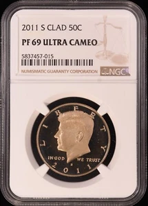 2011-S Clad  Kennedy Half Dollar PR69UCAM NGC - Picture 1 of 2