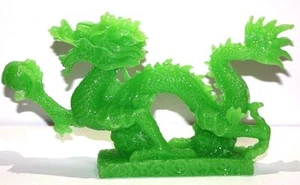 NEW JADE COLOR Feng Shui Dragon Figurine Statue for Luck & Success #L - Picture 1 of 4