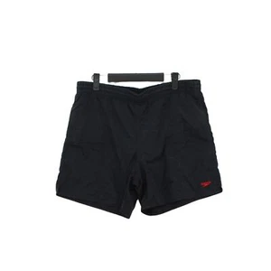 Speedo Men's Shorts M Black 100% Polyester Sweat - Picture 1 of 6