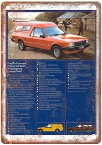 Vintage 1981 Falcon Panel Van Auto Ad Reproduction Retro Look Metal Sign A1284 - Picture 1 of 2