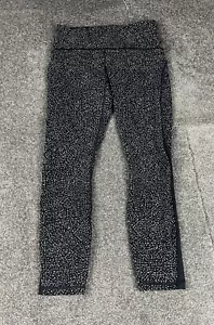 Lululemon Wunder Under Leggings Womens Size 8 Grey Luxtreme Mid Rise 7/8 Tight - Picture 1 of 16