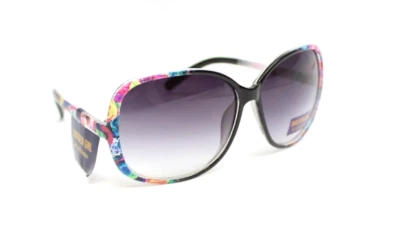 Madden Girl by SM Black & Multicolor Floral Sunglasses 100%UV MG55523 BLACK NWT - Image 1 of 4