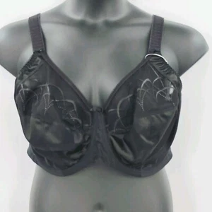 Elomi Black Unlined/Underwire Lace Bra Size 40I - Picture 1 of 8