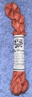 Res Naturae Yarns 100% Merino Wool Crewel Tapestry Yarn Rosy Hand Dyed - Image 1 of 4