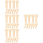  40 pcs Mini Wooden Pegs Wooden Rod Accessory Unfinished Wooden Craft Wooden