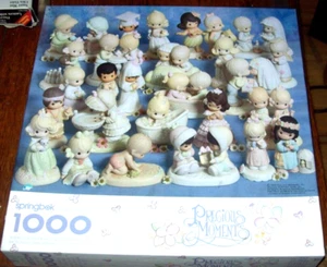 Springbok Puzzle Hallmark Enesco ~ PRECIOUS MOMENTS ~ Figurines 1998 1000 Piece - Picture 1 of 4