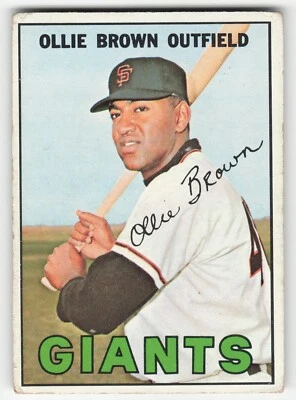 Ollie Brown 1967 Topps #83 San Francisco Giants Pr-Fr - Image 1 of 2