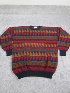 Vintage Bullock And Jones Sweater Mens 2Xl Xxl Alpaca Wool Pattern - Picture 1 of 7