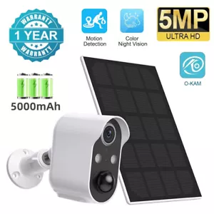 4G/WIFI Solar Battery Powered Security Camera 4K HD IP Cam PIR Motion Detection - Picture 1 of 28