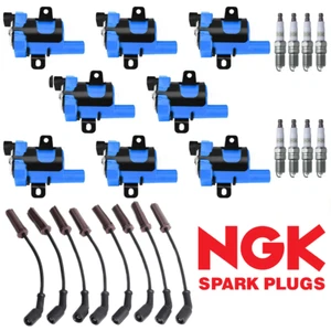 Performance Ignition Coil, Wireset & NGK Platinum Spark Plug for GMC Yukon UF262 - Picture 1 of 10