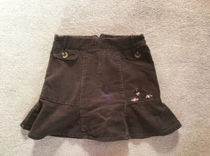 Gymboree  Cute Dog & Flower Brown corduroy  Flare bottom  skirt  size 8  - Picture 1 of 5