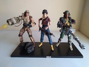 NECA Aliens Space Marine DRAKE RIPLEY FROST Kenner Tribute Action Figures LOT