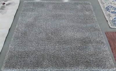 SILVER 5'-3" x 5'-3" Broken Thread Rug, Reduced Price 1172771869 SG151-7575-5SQ - Image 1 of 4