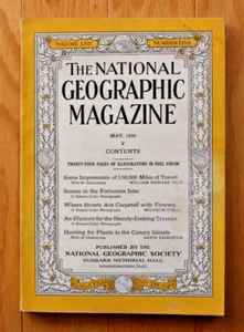 National Geographic May 1930; 150000 Travel Miles Fortunate Isles Canary Islands - Picture 1 of 24