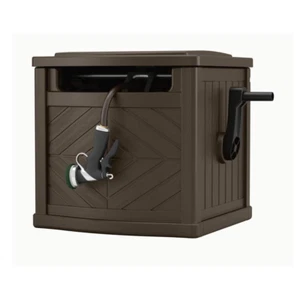 Garden Hose Portable Storage Box Outdoor Hideaway Water Reel Container 150 Ft. - Picture 1 of 12
