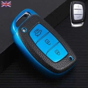 Custodia chiave auto per Hyundai Tucson Sonata Santa Fe Ioniq i10 i20 i30 i40 iX20 - Foto 1 di 8
