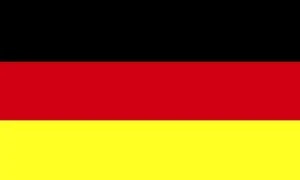 Adhesivo bandera Alemania 60 x 100 mm - Imagen 1 de 1