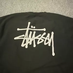 Felpa nera Stussy Basic Crew uomo XXL - Foto 1 di 8