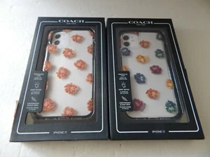 Coach New York Protective Case For iPhone 11 Clear/Floral New - Picture 1 of 15