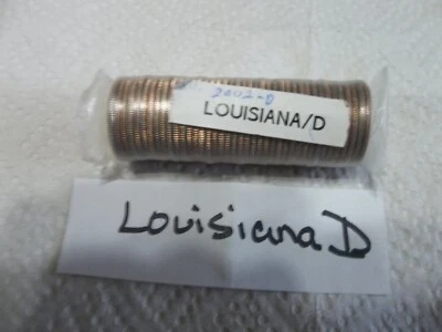 2002 Louisiana D State quarter roll   uncirculated - Image 1 of 3