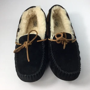 UGG Damen Schlafanzug dunkelblau Leder Lammfell Größe 9 LESEN - Bild 1 von 7