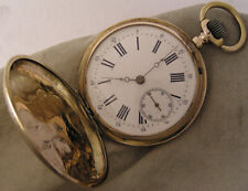 Vintage Serviced SOLID GOLD 14K 1880 Swiss HI GRADE Full Hunter Pocket Watch A+