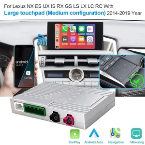 Wireless Carplay Android Auto Decoder Kit For Lexus 2014-2020 with Big Touchpad - Picture 1 of 12