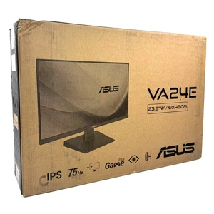 ASUS VA24EHE 23.8" Widescreen Full HD 1920x1080 IPS LED Monitor 75Hz HDMI DVI - Picture 1 of 7
