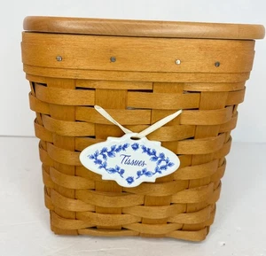Longaberger Woodcrafts 2000 Taschentuchkorb (6,5 hoch) - Bild 1 von 16