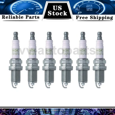 Spark Plug Set High Performance NGK 6PCS For 1995-2002 Honda Accord - Image 1 of 3