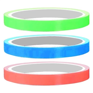 3 paquetes de cinta fluorescente para escalera cinta de advertencia de incendio, cinta anticolisión - Imagen 1 de 15