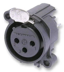 NEUTRIK - Soket XLR 3 Kutub, PCB, Menegak - Picture 1 of 1