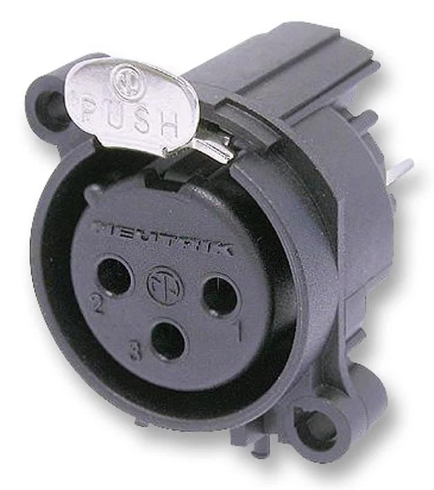 NEUTRIK - Soket XLR 3 Kutub, PCB, Menegak - Image 1 of 1