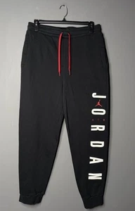 Size Large Men’s - Air Jordan Jumpman Athletic Black And Red Sweat Pants - Picture 1 of 6