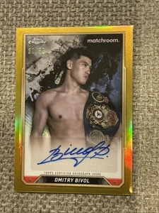 2024 Topps Chrome Boxing Dmitry Bivol Gold Refractor Auto /50 🔥🔥 - Picture 1 of 2
