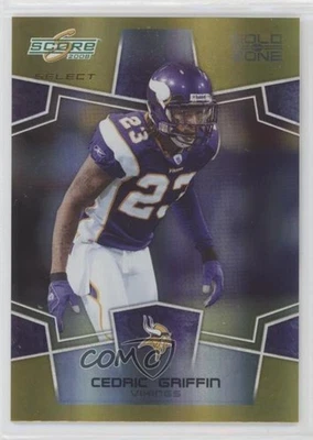 2008 Score Select Gold Zone /50 Cedric Griffin #180 - Image 1 of 2