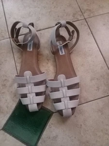 Sandali Steve Madden Media in pelle crema 11M - Foto 1 di 5