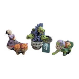 Midwest Of Cannon Falls Creepy Hollow Halloween Figures Snap Dragons Snake Skate - Picture 1 of 10