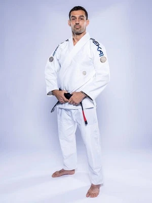 New Fuji Sports Sekai 3.0 "World" Mens Brazilian Jiu-Jitsu BJJ Gi - White/Navy B - Image 1 of 4
