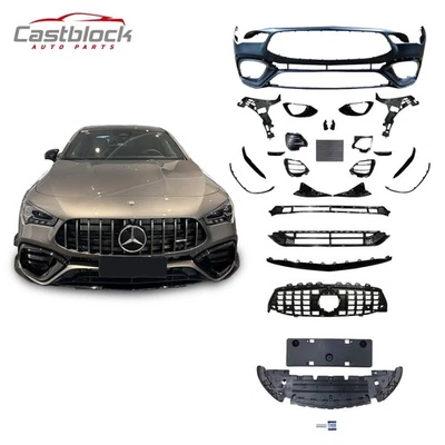 For 2020-2021 Mercedes Benz CLA W118 Facelift CLA 45s AMG Style Front Bumper Kit - Image 1 of 4