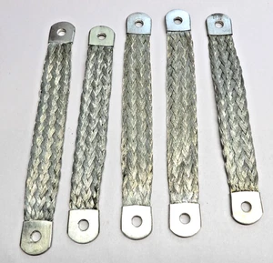 5 Unused Braided Copper 7" Aircraft Grounding Straps Lot - Picture 1 of 1