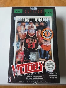 1999-2000 Basketball Upper Deck Victory Box Jordon Factory Seal 15 Pack 180 Card - Picture 1 of 7