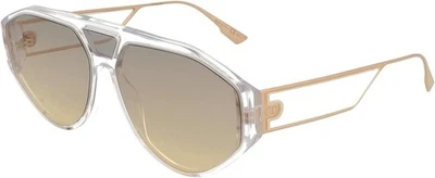 Dior Sunglasses DIORCLAN1 900-1I 61mm Crystal / Gold Lens - Image 1 of 4