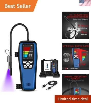 Rechargeable ALD-200 Freon Leak Detector with 2.8" TFT Display & Audible Alarm - Image 1 of 4
