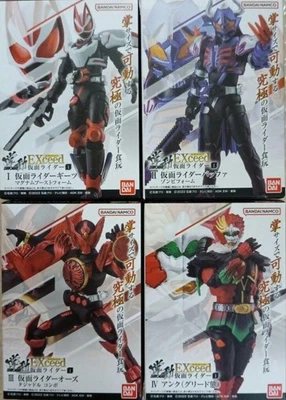 全新 万代 Shodo EXCEED Kamen Rider 4 种可动人偶 糖果玩具 日本 — 第 1/4 张图片