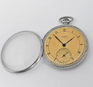 Vintage Pocket Watch CASE USSR MOLNIJA SOVIET Watch Parts - Picture 1 of 6