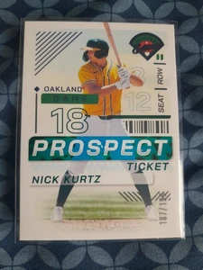 2024 Panini Prospect Edition Blue Nick Kurtz 187/199 - Picture 1 of 2